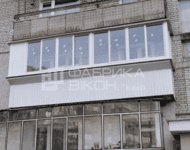  Холодное раздвижное остекление с алюминиевым профилем во Львове