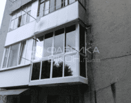 Алюминиевое остекление балкона в панельном доме Львов
