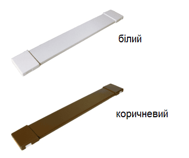 кольори карнизів для жалюзі Ізотра 